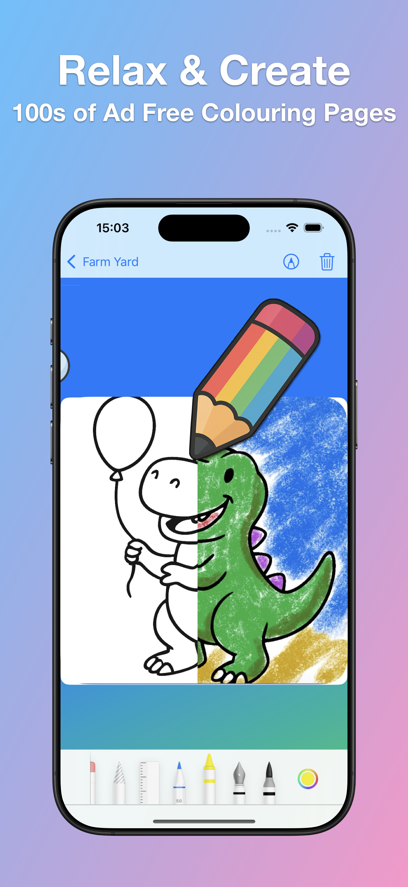 Smarty Colours pack selection screen